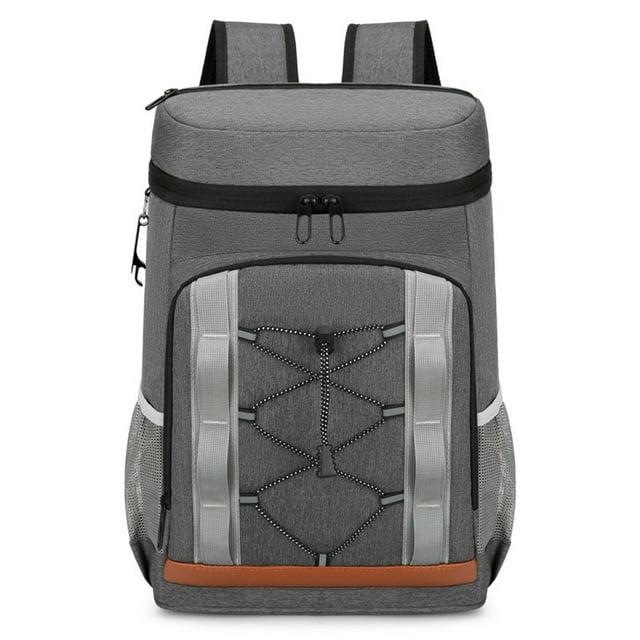 Zootealy Multi-functional Outdoor Camping Picnic Backpack with Thick Aluminum Foil Insulation - Custom Logo Available - Deep Gray Color
