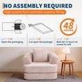 thumbnail image 3 of Memoryfield 3-in-1 Folding Sofa Bed, Memory Foam Sleeper Chair with Washable Cover, Convertible Boneless Floor Futon, Fold-Out Couch with Back Support for Living Room, Bedroom, Pink, 3 of 7
