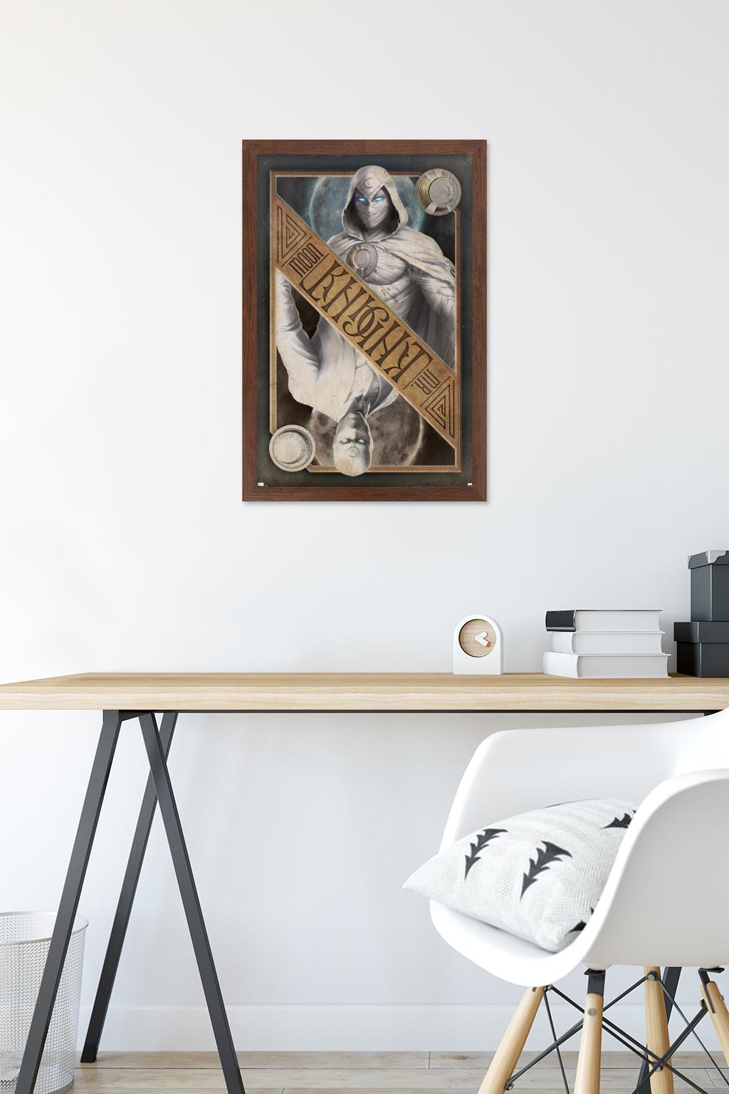Marvel Moon Knight - Card Wall Poster, 14.725" x 22.375" Framed