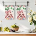 thumbnail image 3 of Easter Rabbits Kitchen Towels Set of 3, Spring Floral Eggs Butterflies Bunny Leaf Beige Absorbent Dish Towels for Kitchen, Microfiber Hand Towel, Quick Drying Tea Towel for Cleaning Dishcloths, 3 of 7