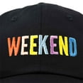 thumbnail image 2 of DALIX Weekend Baseball Cap Embroidered Hat in Black, 2 of 6