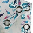 thumbnail image 4 of Ambesonne Botanical Grommet Curtain, Repeating Branches Leaves, 50"x108", Sky Blue Pink and Teal, 4 of 5