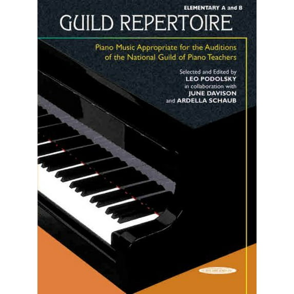 Pre-Owned Guild Repertoire -- Piano Music Appropriate for the Auditions of the National Guild of Piano Teachers: Elementary A & B (Paperback) 0874876397 9780874876390