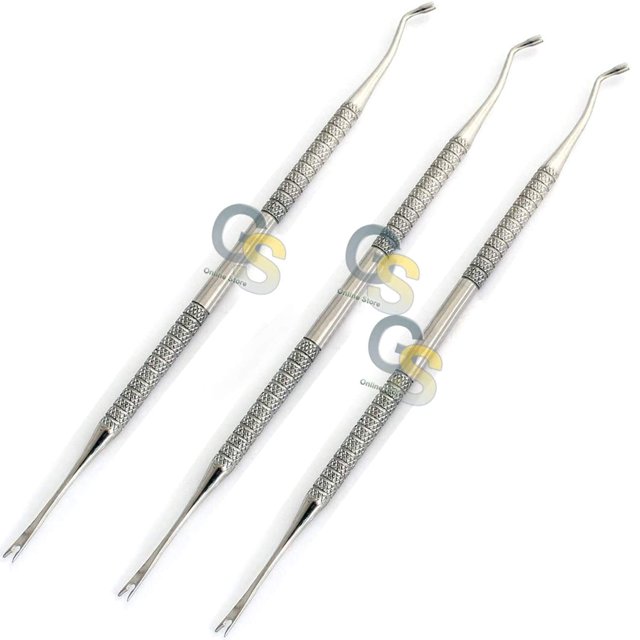 G.S Double Ended Ligature Director/Plugger Orthodontist Ortho Clinic Tools 3 PCS