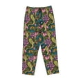thumbnail image 4 of Naloa Snake And Flower Print Women’s Ultra-Soft Comfy Pajama Lounge Pants with Pockets & Drawstring, 4 of 8
