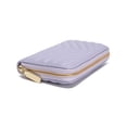 thumbnail image 5 of Daisy Rose Quilted Zip Around Wallet and Phone Clutch - RFID Blocking with Card Holder Organizer -PU Vegan Leather - Lilac, 5 of 6