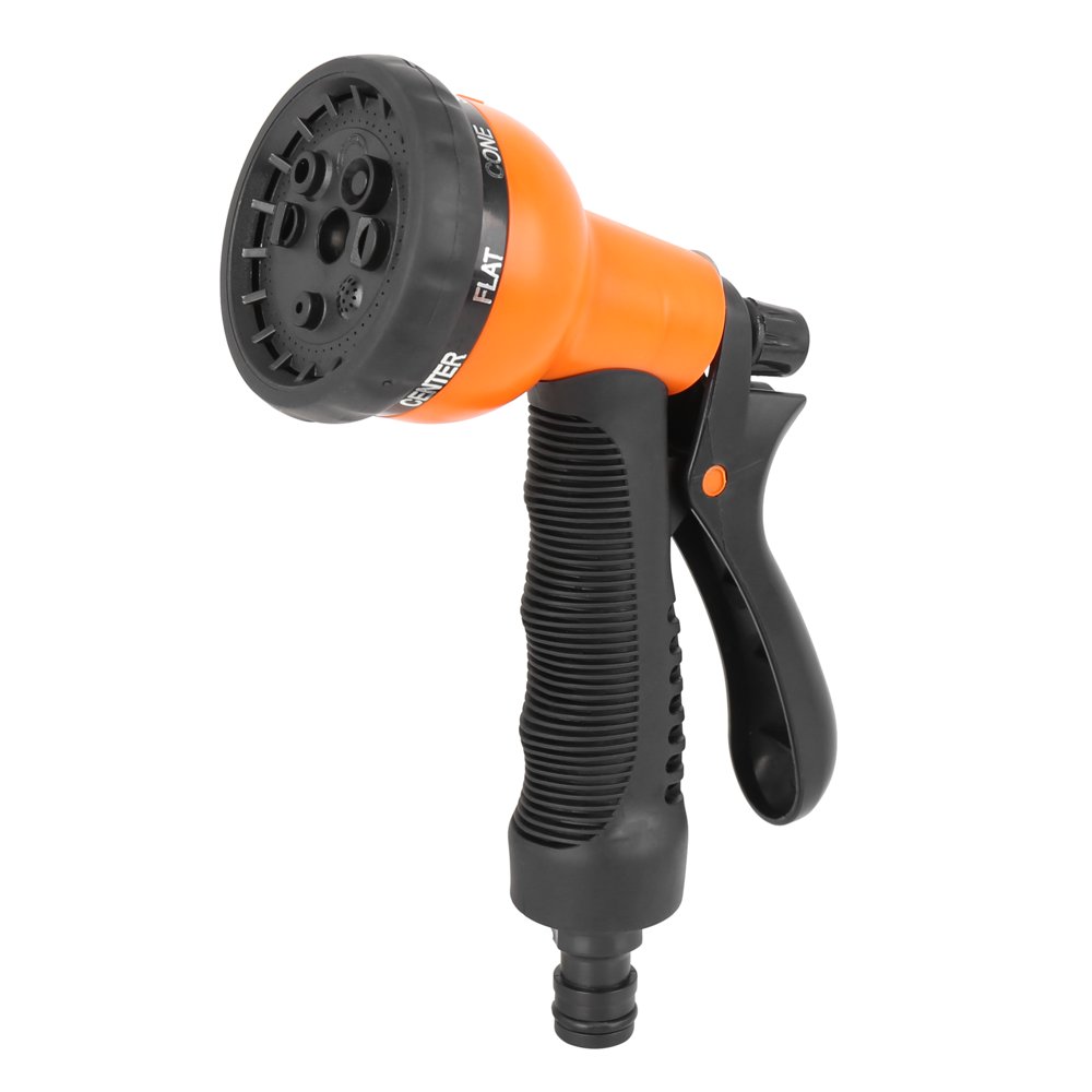 8 Adjustable Patterns High Pressure Water Hose Sprayer Nozzle Trigger