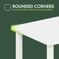 thumbnail image 4 of Furinno Turn-N-Tube Modern Rectangle End Table, Side Table with Casters, White/White, 4 of 9