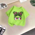 thumbnail image 5 of Toddler Girl Shirts 2t Cute Graphic Print Crew Neck Short Sleeve T Shirt Top Fashion Girls' Tops, Tees & Blouses 150（11-12Y）, 5 of 5