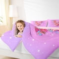thumbnail image 3 of Manfei Flower Butterfly Letter V Full Size Comforter Sets for Girls, Cute Initial Bedding Sets, Pink Reversible, 3 Pieces, 3 of 6