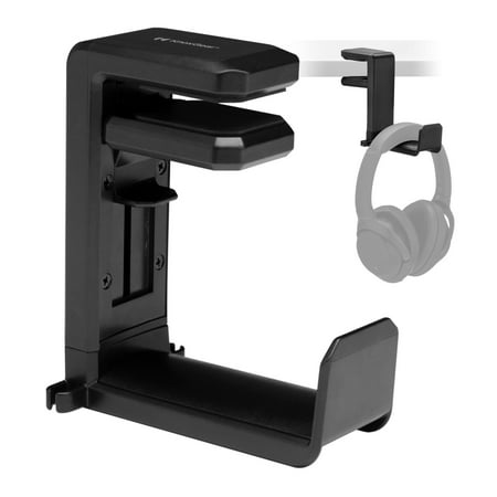 UPC: 0040962891209 | Knox Gear Headphone Holder Under Desk – Headphone Hanger Mount Desk Clamp Headset Hook Rack – Adjustable Headphone Stand Headset Stand for Desk Hook – PC Gaming Headphone Hook Headset Holder for Desk