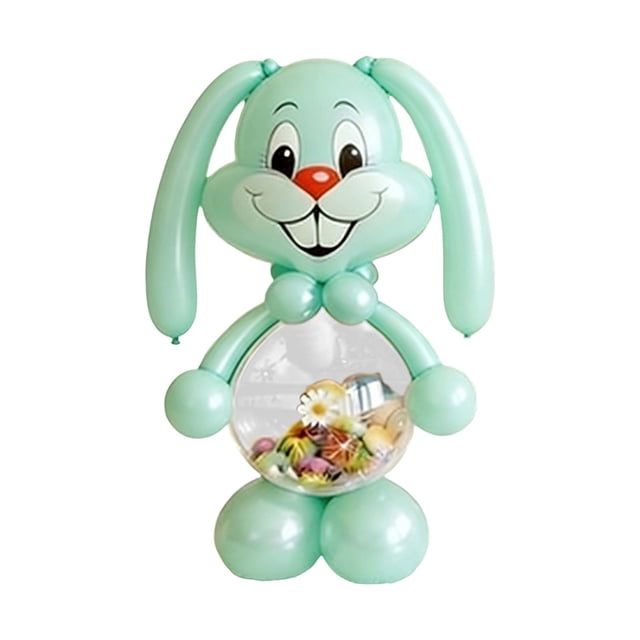 Green Easter Basket Shaped Balloon Candy Storage Decor Hanging Egg Hunt Party Decoration For Spring Holiday Home