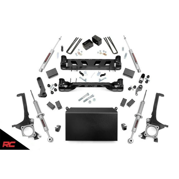 Rough Country 6" Lift Kit (fits) 2007-2015 Tundra N3 Struts Shocks Knuckle Crossmember Suspension 75620
