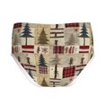 thumbnail image 2 of Pofeuu Rustic Plaid Forest Lodge Print Boy's Briefs Toddler Boys' Underwear, Organic Cotton, Comfort Briefs-X-Large, 2 of 7