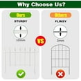 thumbnail image 2 of Metal Decorative Garden Fence 22" W x 18" High (5 Panels, Total Length 9.17 ft), Metal Border Folding Fence, Landscape Fencing for Flower Bed, Yard, Animal Barrier,White, 2 of 4