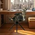 thumbnail image 3 of Xoenoiee Black Golden Marble Print Dining Room Chair Cover Velvet Curved Accent Chair Cover Armchair Cover Wingback Chair Protector Office Chair Cover for Kitchen Living Room, 3 of 7