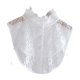 thumbnail image 1 of Cuello falso de encaje para mujer, regalo decorativo, media camisa para vestidos, ropa informal Blanco, 1 of 9