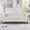White, variant on Miniyam 85" PU Rolled Arm Chesterfield 3 Seater Sofa, Brown