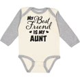 thumbnail image 3 of Inktastic My Best Friend is My Aunt with Hearts Boys or Girls Long Sleeve Baby Bodysuit, 3 of 5
