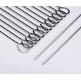 thumbnail image 3 of 12 inch Barbecue Skewers Metal BBQ Sticks,12Pack Stainless Steel Square Skewer for Grill Outings Cooking by HONSHEN, 3 of 6