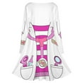 thumbnail image 5 of Doc Mcstuffins Costume Long Sleeve Dresses For Women Vintage Elegant Party Dress Oversized V-neck Dress S-8XL, 5 of 7