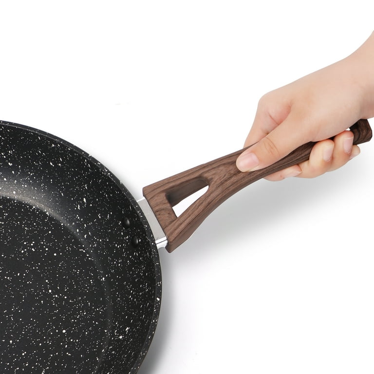 11 inch Nonstick Frying Pan with Lid, DIIG Granite Stone Coating 11