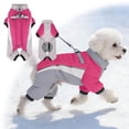 thumbnail image 5 of Dog Winter Coat Pet Warm Jacket,Adjustable Waterproof 4 Legs Pet Jumpsuit with D-Ring & Reflective Strips for Small to Large Dogs, 5 of 9