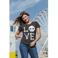 thumbnail image 4 of Womens Love Skull T Shirt Funny Skeleton Bones Halloween Party Graphic Tee Womens Graphic Tees, 4 of 7