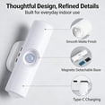 thumbnail image 5 of Rechargeable Smart LED Motion Sensor Ambient Light, RGB Color Changing Wireless Lamp with Magnetic Mount, Punch-Free Night Lighting for Stairs, Closet, Cabinet & Bedroom (4, False Walnut Wood), 5 of 7
