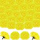 thumbnail image 1 of 50 Pcs Marigold Flower Heads Bulk Artificial Flowers with Stems DIY Marigold Garland Day of The Dead Decoration Dia De Los (Yellow,2.4 Inch), 1 of 4