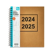 Pen+Gear 14-Month Weekly Planner, July 2024 - August 2025, Brown, 8.43 in x 10 in