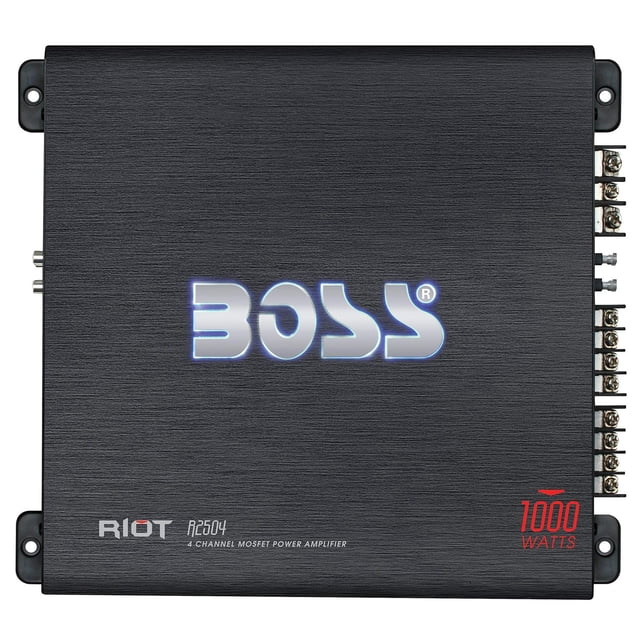 Amplificador de Potencia 4 Canales Boss Audio MOSFET con Control Remoto de Nivel del Subwoofer