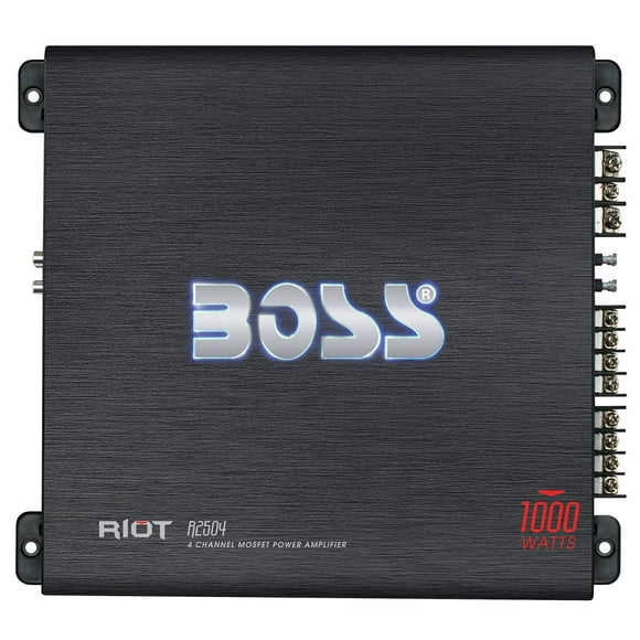 Amplificador de Potencia 4 Canales Boss Audio MOSFET con Control Remoto de Nivel del Subwoofer multicolor