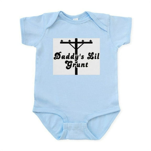 CafePress - Daddy's Lil Grunt Infant Bodysuit - Baby Light Bodysuit, Size Newborn - 24 Months
