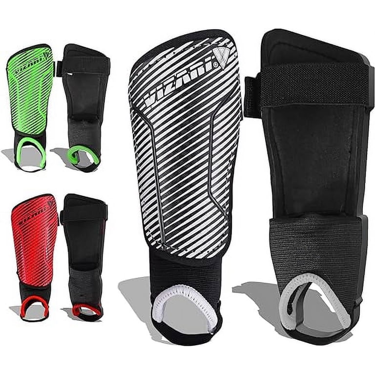 Vizari Matera Protège-tibias de football respirants et légers – Support de cheville supérieur – Protège-tibias de football pour enfants, filles et garçons – Protège-tibias de football pour adultes Vizari Matera Protège-tibias de football respirants et légers – Support de cheville supérieur – Protège-tibias de football pour enfants, filles et garçons – Protège-tibias de football pour adultes