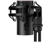 HyperX QuadCast 2 - USB Microphone for Gaming, Streaming and Podcasting, with On-Board Controls, LED Lighting, Quick Release Shock Mount and Built-in Arm/Stand Mount, PC, Mac, PS5, PS4, USB-C - Black