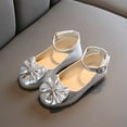 thumbnail image 5 of Girl Shoes Kids Baby Girls Bowknot Dance Shallow Single Shoes Princess Shoes Kids Sneakers Silver 3 Years-3.5 Years, 5 of 5