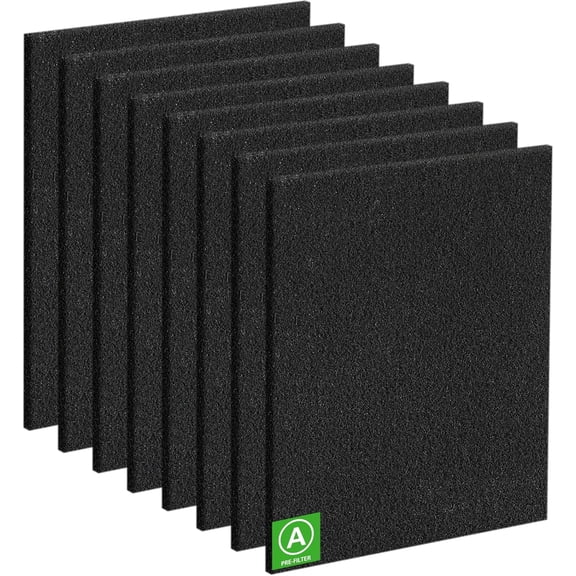 8 Pack HPA300 Pre Filter A, HRF-A300 Pre Kit Filter for Honeywell HPA300 Air Purifier, Precut Activated Carbon Prefilter for HPA300, HPA304, HPA3300, HPA5300, HPA8350 Series