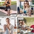 thumbnail image 5 of Leak Proof 40oz Paisley Tumbler Hot Cold Preservation, Vacuum Insulated Stainless Steel Travel Mug with Handle and Flip Straw Lid, 5 of 5