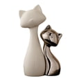 thumbnail image 1 of 2 estatuas de gato, esculturas de animales, figuras de cerámica, decoración, adorno artístico para centros de mesa de chimenea de interior., 1 of 9