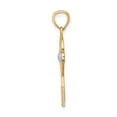 thumbnail image 5 of Auriga Fine Jewelry 14K Yellow Gold Rhodium Tennis Pendant for Women, 5 of 6