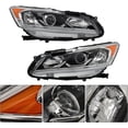 thumbnail image 3 of OTTULUR Left Right Side Headlight Assembly Halogen W/DRLReplacement for Accord Sedan 2016-2017 Headlight Assembly Replacement for HO2502169 HO2503169, 3 of 7