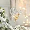 thumbnail image 6 of Glittering Christmas Tree Ornaments Set with Transparent Pendant Decorations for Holiday Decor - Owl, Violin, Dragonfly Shapes for Festive Sparkling Night Sky Ambiance, 6 of 6