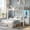 White, variant on Miniyam Twin over Full Metal Bunk Bed with Desk and Storage, White