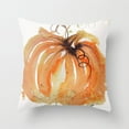 thumbnail image 2 of Fall Pumpkin Throw Pillow Covers 18x18 Set of 2 Boho Orange and Bule Pumpkin Pillows Cases for Sofa Couch Outdoor Farmhouse Cottage Autumn Decorations Decorative Pillows Cases for Home Room Decor, 2 of 5