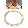 thumbnail image 1 of Collar Cubano De Miami Para Hombre, Joyería De 16 Pulgadas, Cadena De Eslabones De Hip Hop, 1 of 7