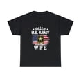 thumbnail image 2 of US Army Proud Wife - Proud Wife Of A US Army Veteran Flag T-Shirt, 2 of 2