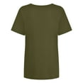 thumbnail image 4 of Mittory Women's Oversized T Shirt Crewneck Solid Short Sleeve Baggy Cotton Tees, 4 of 5