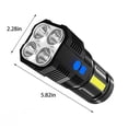 thumbnail image 3 of TIMIFIS Portable Lamp Rechargeable LED Flashlight: 3 Modes with Cob Work Light, Ipx5, Powerful Handheld Flash Suitable for Emergency Situations, Camping, and Hiking Other Exterior Accessories, 3 of 9