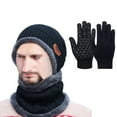 2PCS Women And Men Winter Knit Warm Hats Scarf Dual PurposeHat Ear